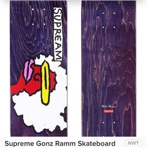 Supreme ramz purple skate deck